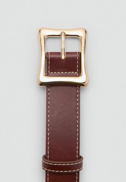 MANGO - Belt bill - brown
