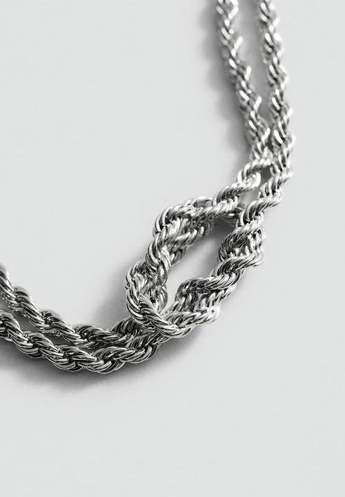 MANGO - Necklace eneas - silver