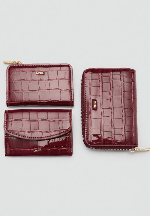 MANGO - Purse m butter - bordeaux