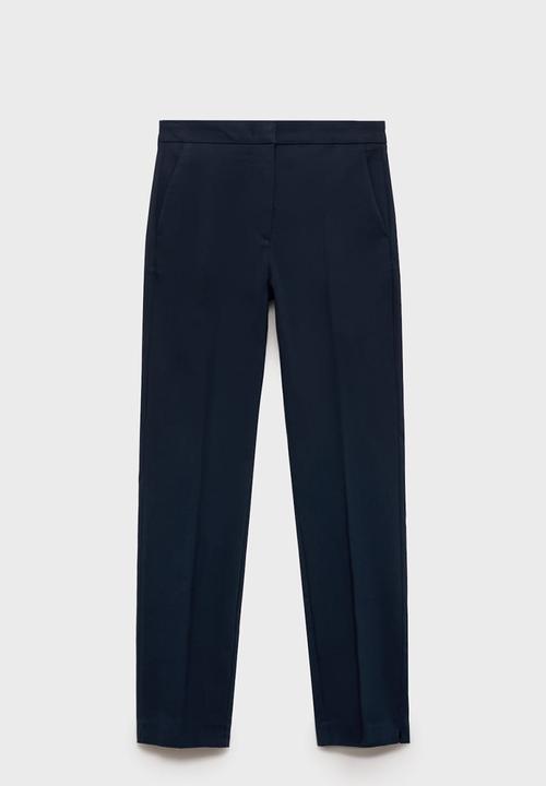 MANGO - Trousers Cola - Midnight Navy