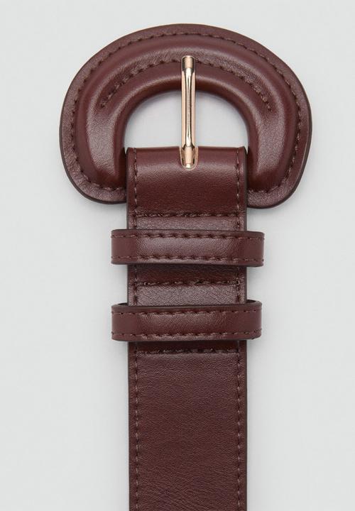 MANGO - Belt terry - brown