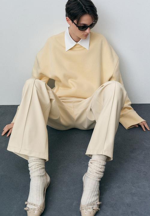 MANGO - Trousers Nathalia - Light Beige