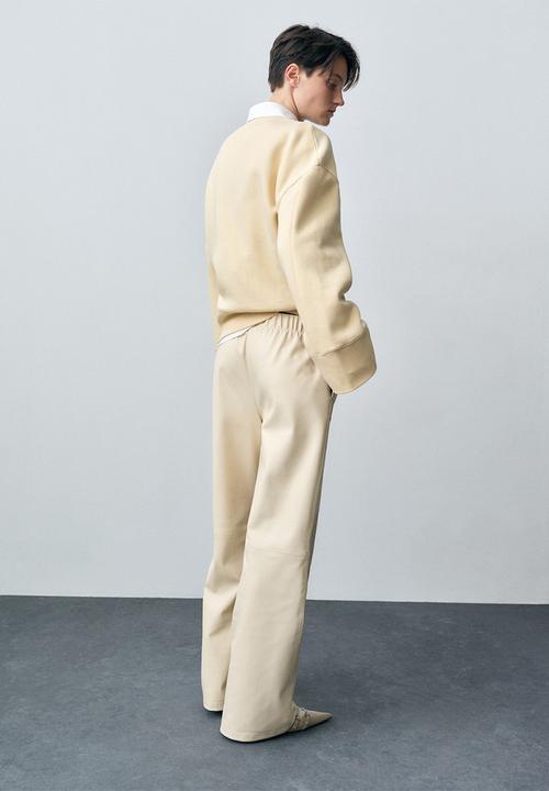 MANGO - Trousers Nathalia - Light Beige
