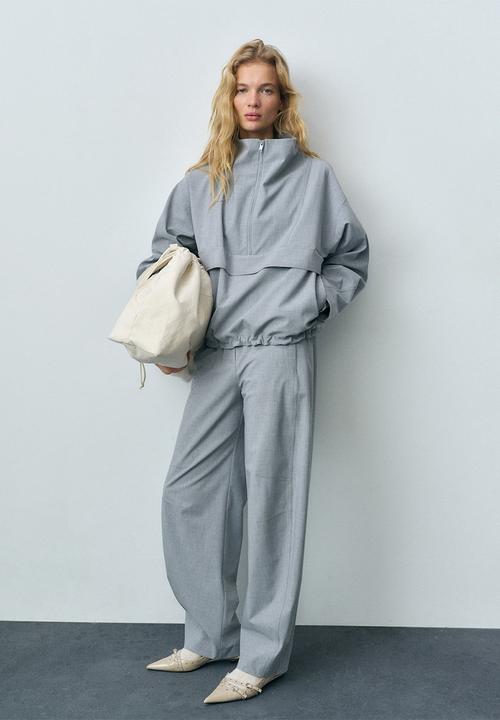 MANGO - Trousers Barile - Grey