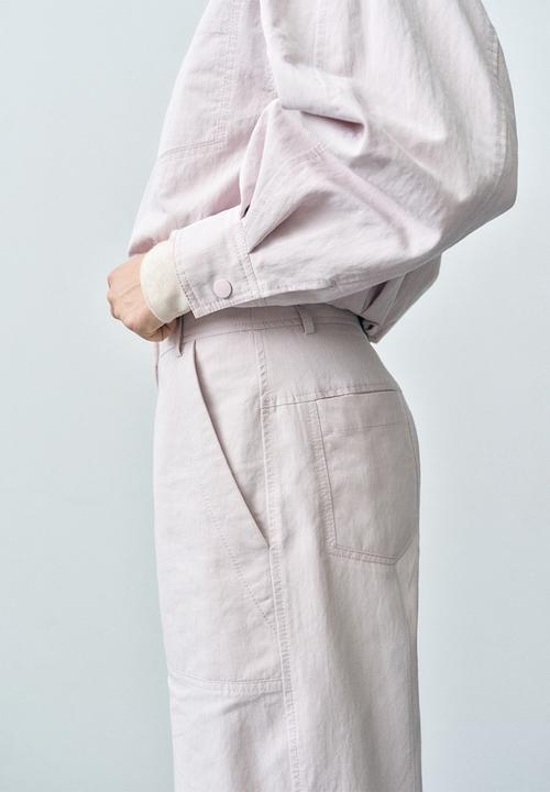 MANGO - Trousers Amalia - Neutral