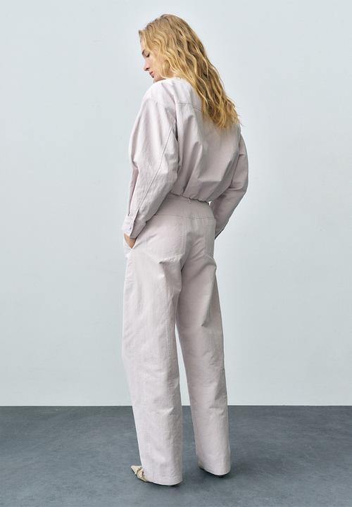 MANGO - Trousers Amalia - Neutral