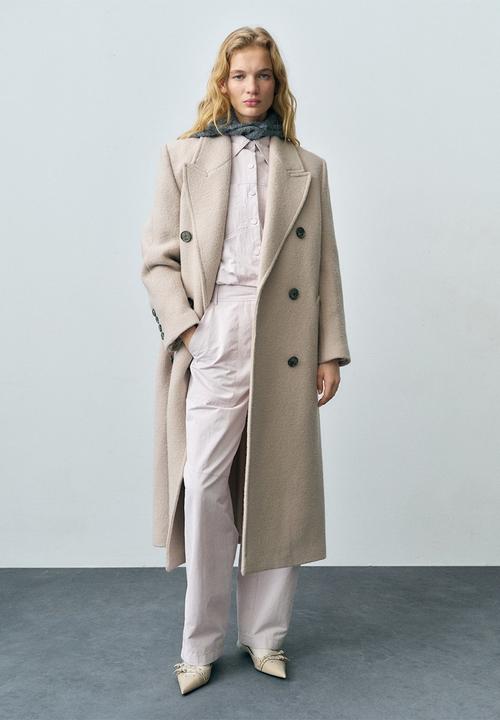 MANGO - Trousers Amalia - Neutral