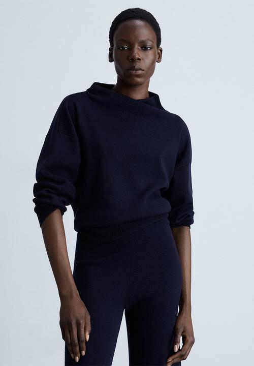 MANGO - Trousers Plegam - Midnight Navy
