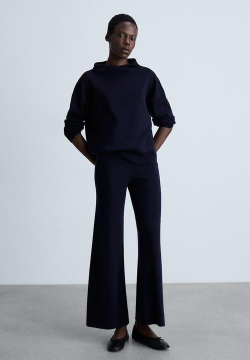 MANGO - Trousers Plegam - Midnight Navy