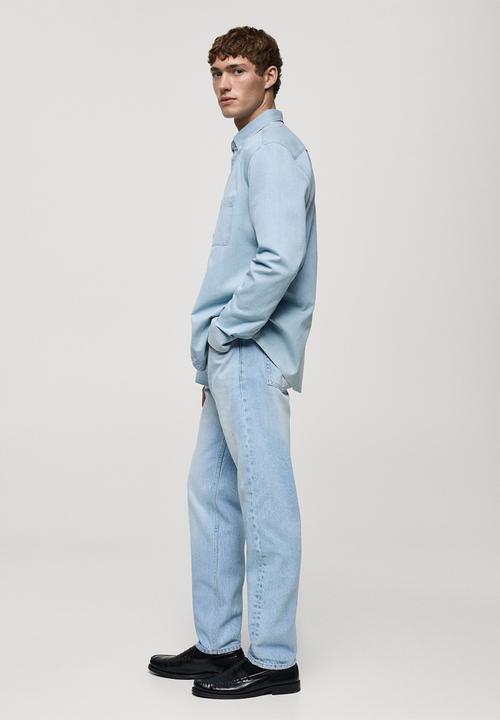 MANGO - Shirt Denim - Open Blue