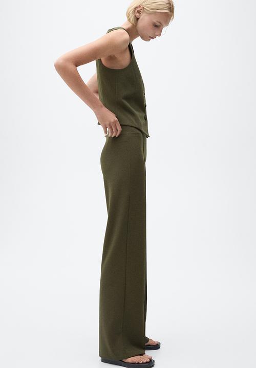 MANGO - Trousers Avaya - Khaki