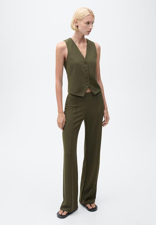 MANGO - Trousers Avaya - Khaki