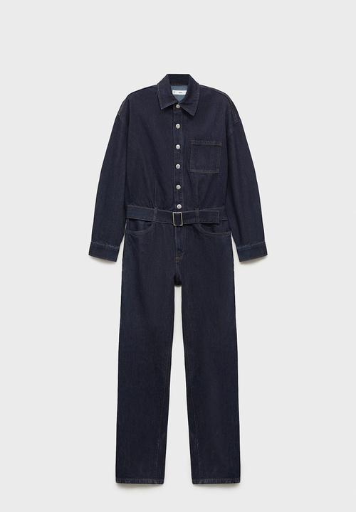 MANGO - Jumpsuit Mara - Open Blue