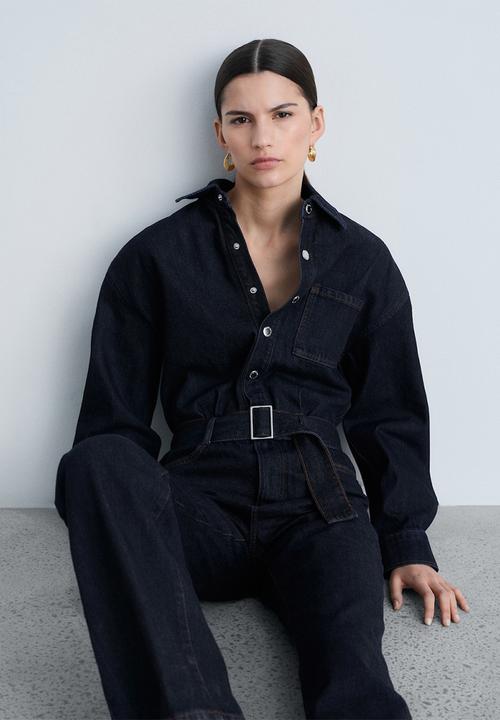 MANGO - Jumpsuit Mara - Open Blue