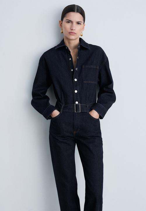 MANGO - Jumpsuit Mara - Open Blue
