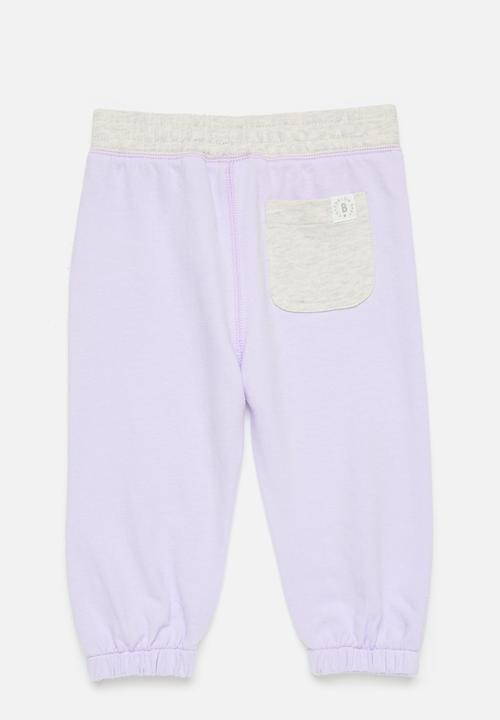 Cotton On - Felix trackpant - vintage lilac/colourblock