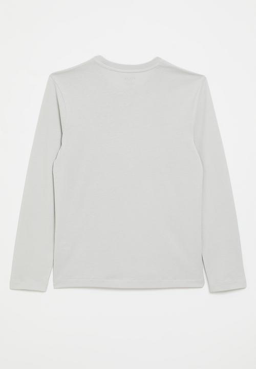 POLO - Boys ashton long sleeve tee - light grey