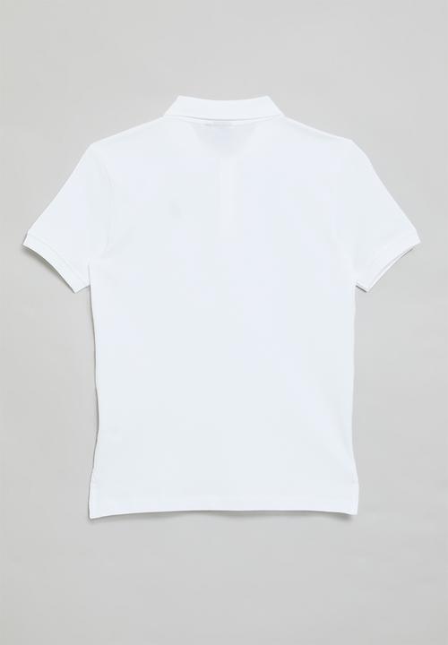 POLO - Boys austin short sleeve golfer - white