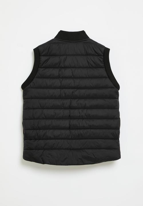 POLO - Boys dominic sleeveless puffer jacket - black