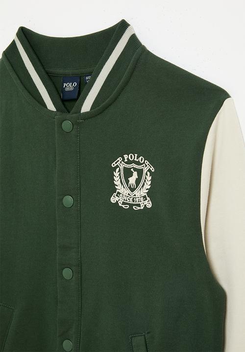 POLO - Boys jake baseball sweater - forest green