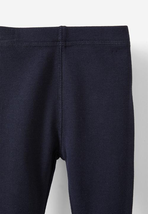 Cotton On - The row rib skinny legging - navy ink