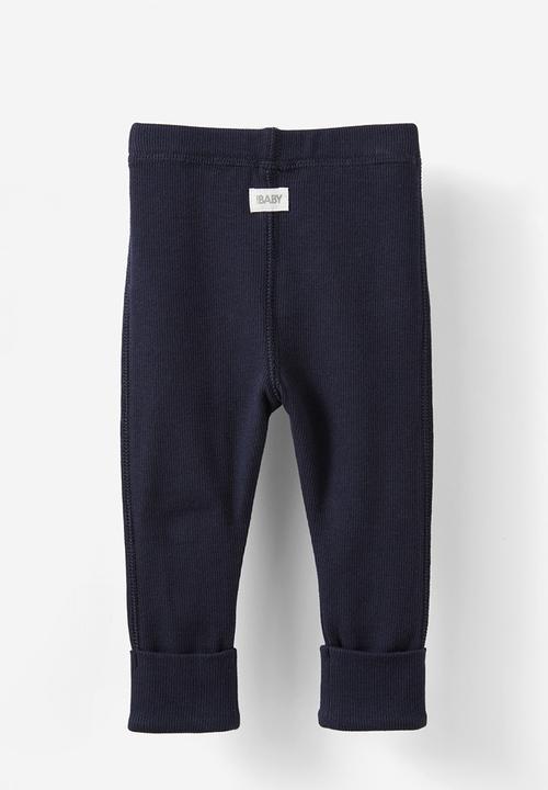 Cotton On - The row rib skinny legging - navy ink