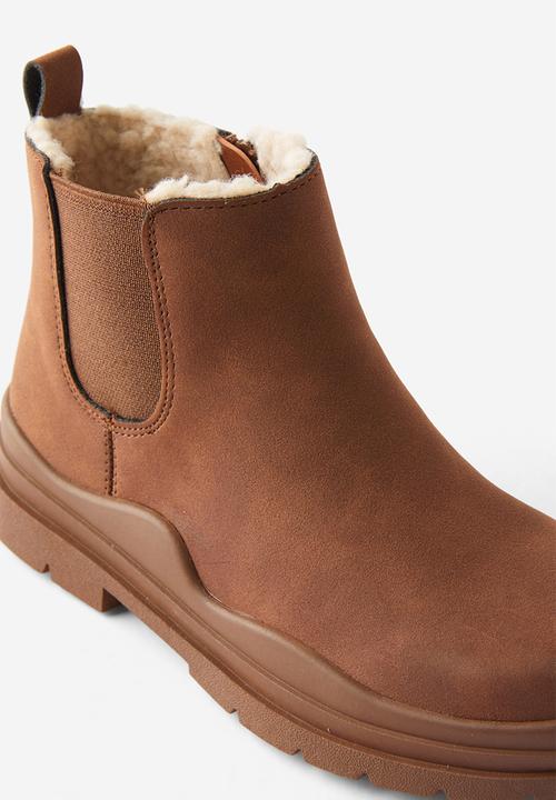 Cotton On - Bobbi lined gusset boot - hot choccy