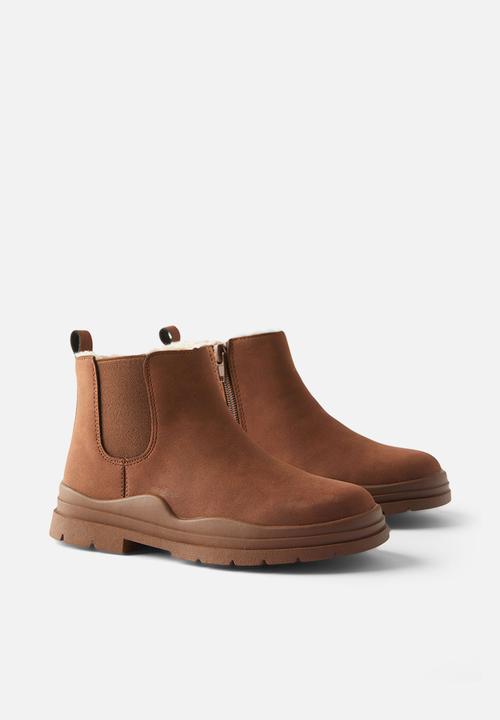 Cotton On - Bobbi lined gusset boot - hot choccy