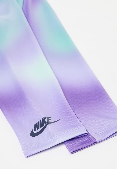 Nike - Nkg long sleeve tee & legging set - black raspberry