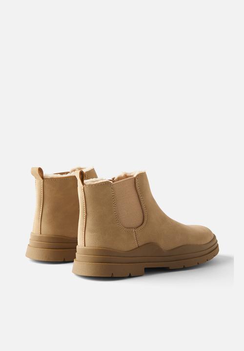 Cotton On - Bobbi lined gusset boot - stone