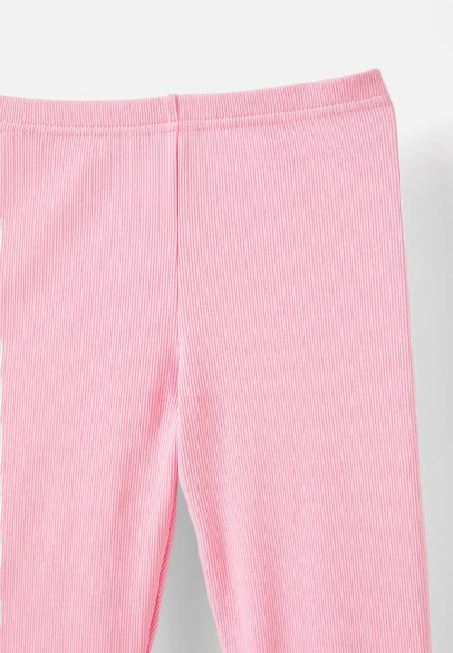 Cotton On - Huggie tights - fairy pink rib