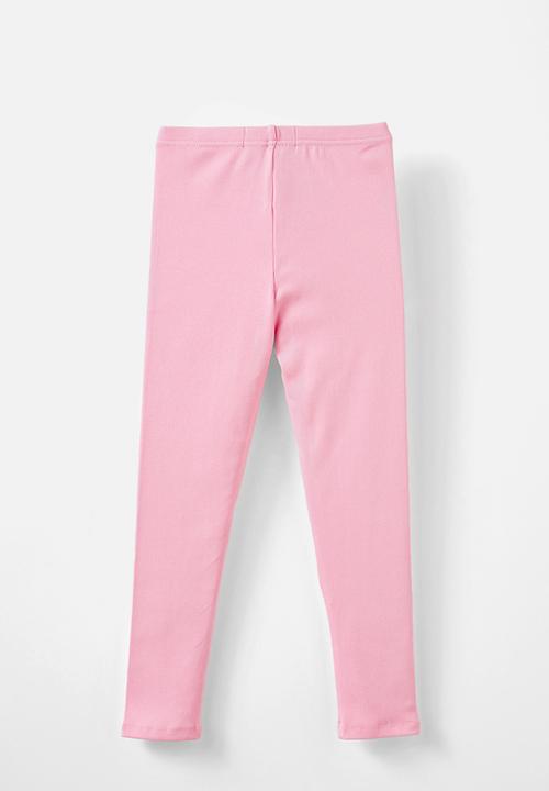 Cotton On - Huggie tights - fairy pink rib