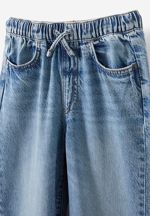 Cotton On - Kaity wide leg jean - blue haven mid blue