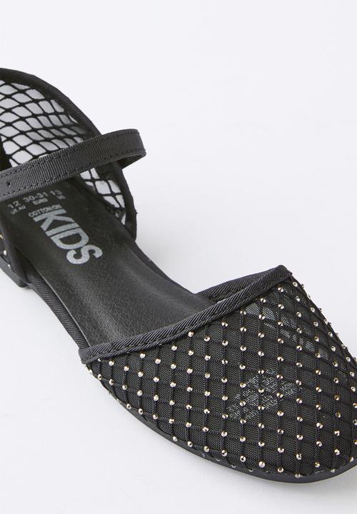 Cotton On - Milly mesh flat - black mesh
