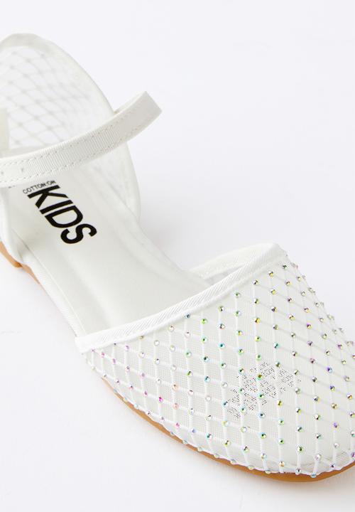 Cotton On - Milly mesh flat - white mesh