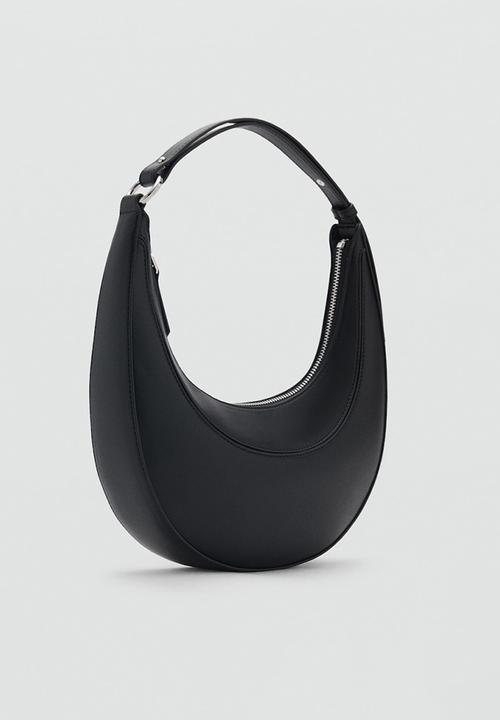 MANGO - Bag m-- moon - black