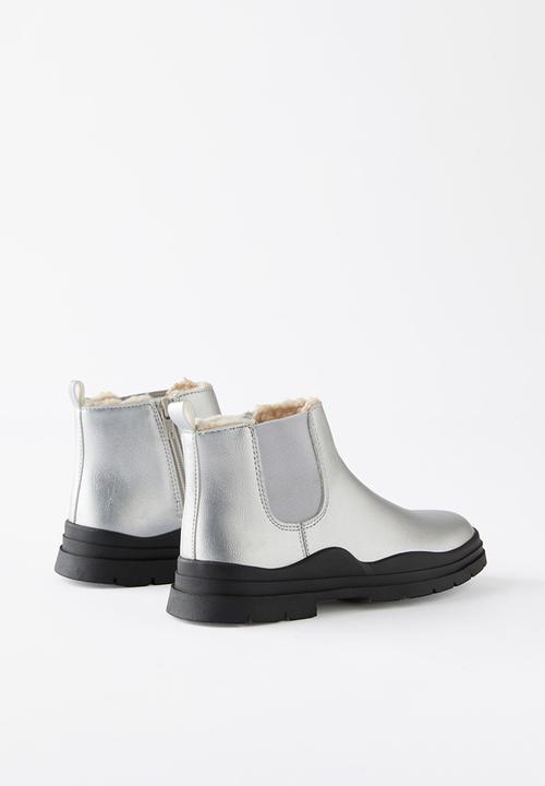 Cotton On - Bobbi lined gusset boot - silver