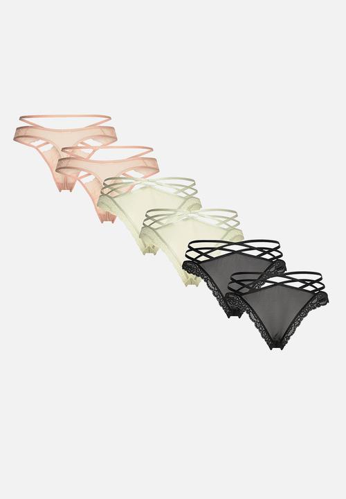 Hunkemoller - 6 Pack brasilian - multi