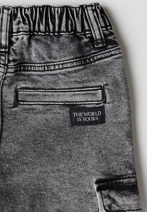 H&M - Relaxed tapered fit jeans - grey