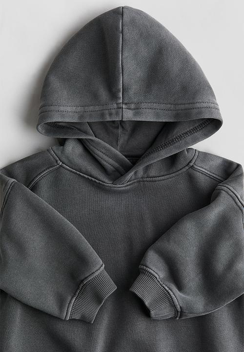 H&M - Washed hoodie - grey