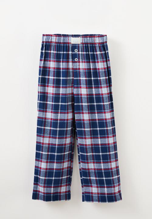 Cotton On - Leo long sleeve pyjama set - in the navy/ large check