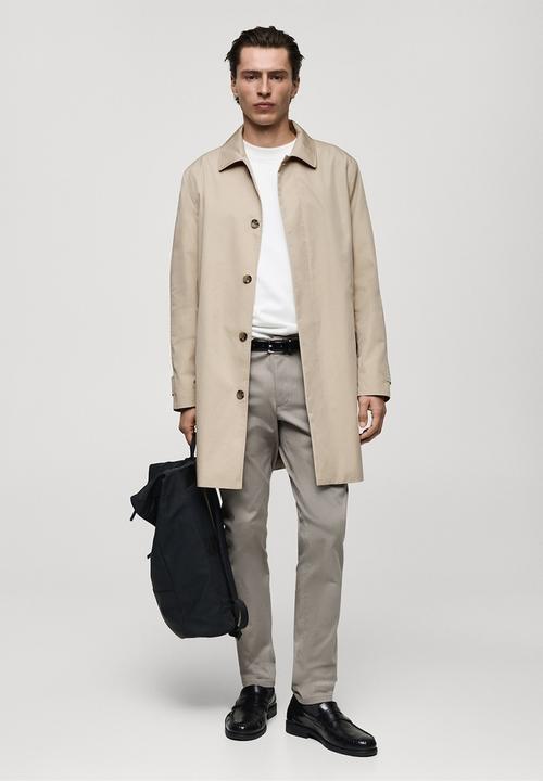 MANGO - Trenchcoat Chayton - Light Beige