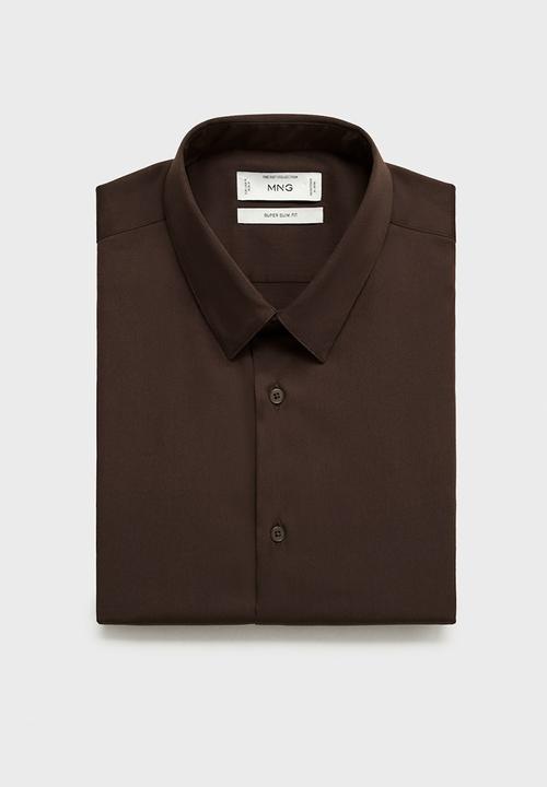 MANGO - Shirt emotion - brown
