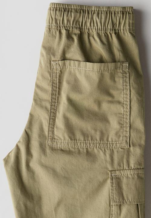H&M - Cotton cargo trousers - khaki green