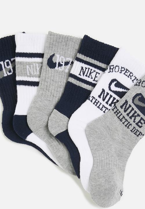 Nike - Nhn 6 pack varsity crew sock - multi