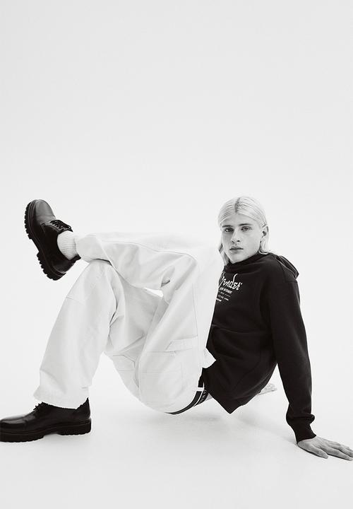H&M - Loose fit hoodie - black,multi