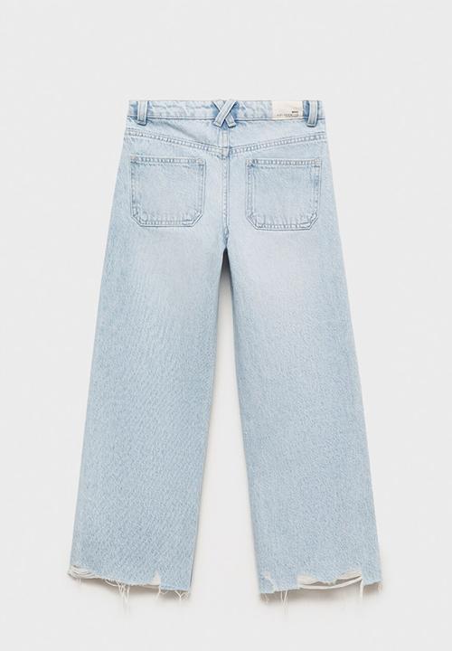 MANGO - Jeans wide8 - open blue