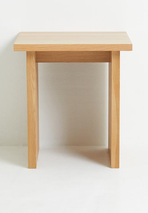 Sixth Floor - Groove side table - oak veneer