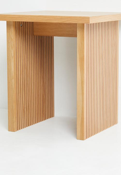Sixth Floor - Groove side table - oak veneer