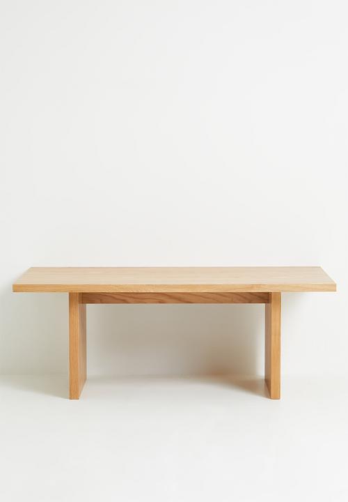 Sixth Floor - Groove coffee table - oak veneer